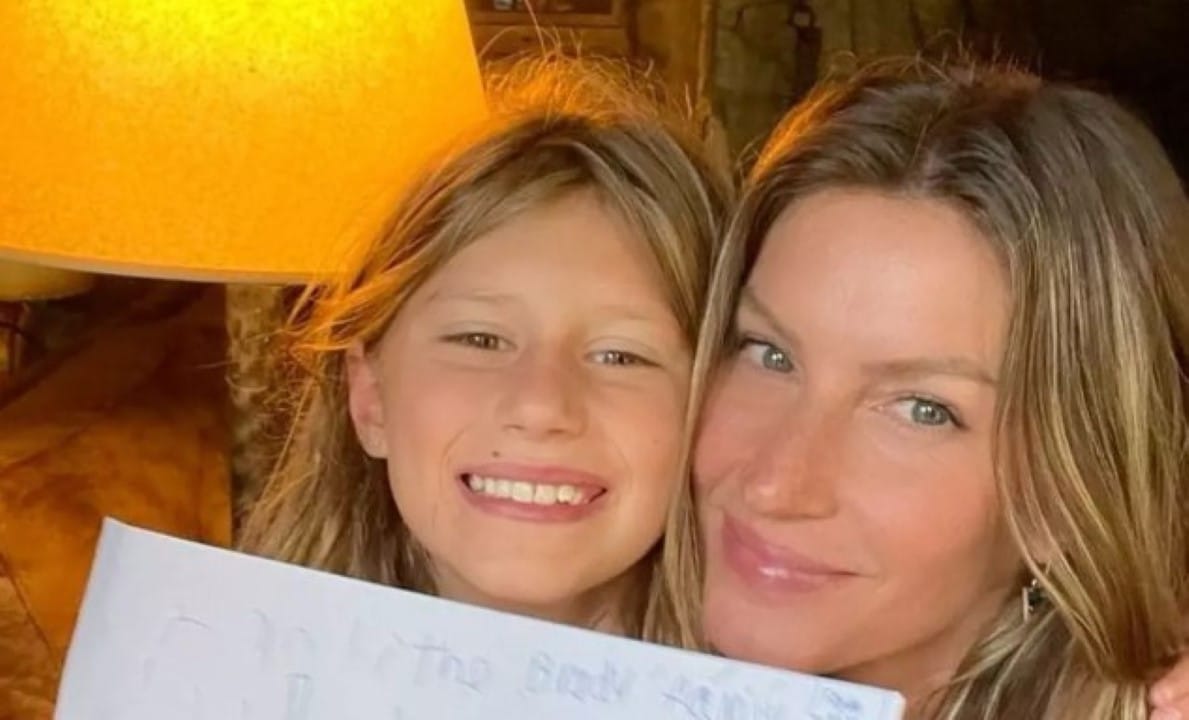 Gisele Bundhcen e filha