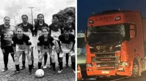 Tragédia na BR-163: colisão entre micro-ônibus e carreta deixa duas jogadoras mortas e dez feridas