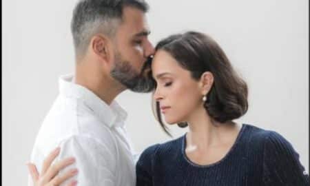 Juliano e Letícia Cazarré