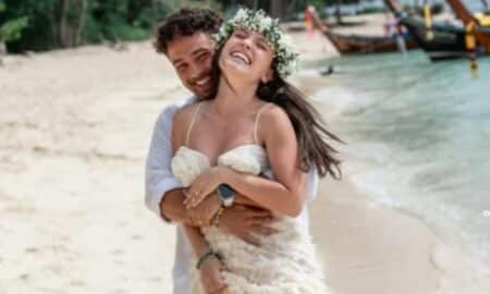 Larissa Manoela e marido