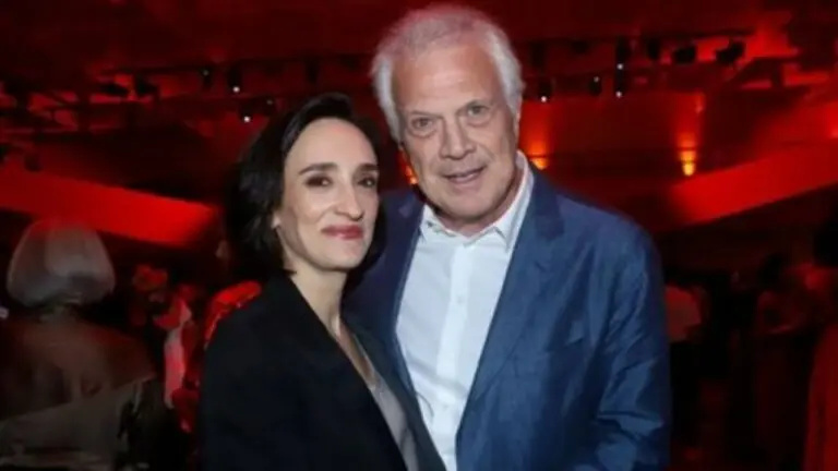 Maria Prata e Pedro Bial