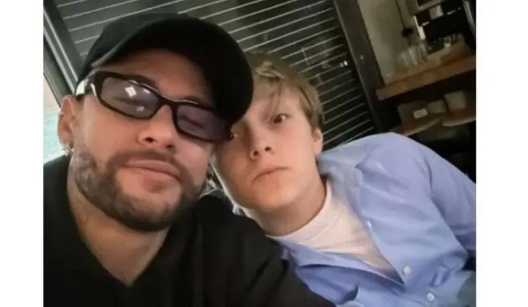 Neymar e Davi Lucca
