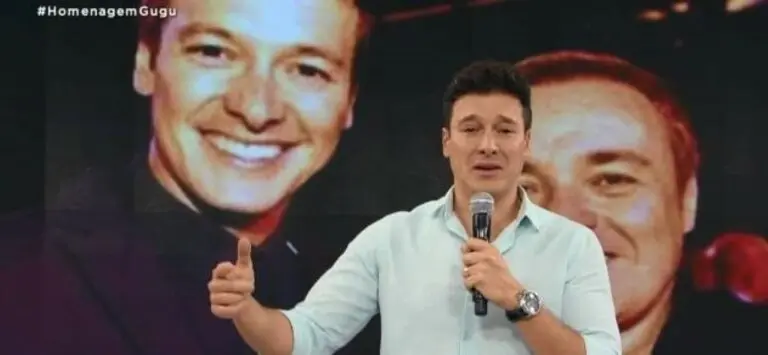 Rodrigo faro em homenagram ao Gugu