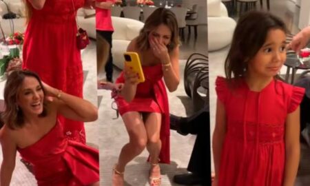 Ticiane Pinheiro e Filha no Natal