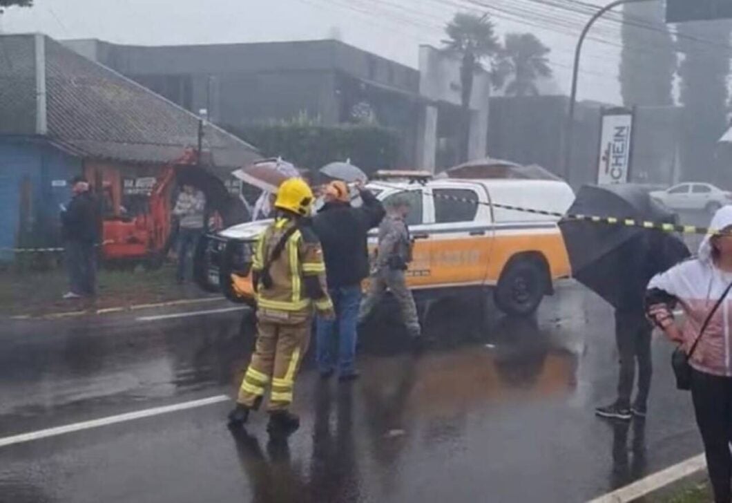 avião cai em Gramado