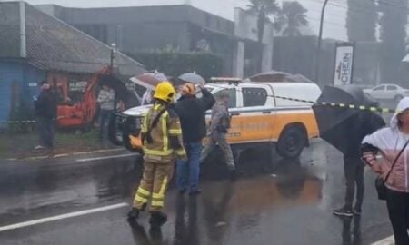 avião cai em Gramado