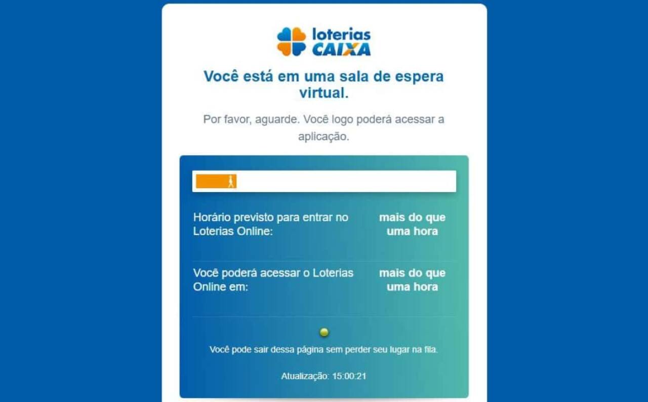 Mega da Virada de R$ 600 milhões enfrenta alta demanda e filas no site da Caixa nesta tarde de 31 dezembro