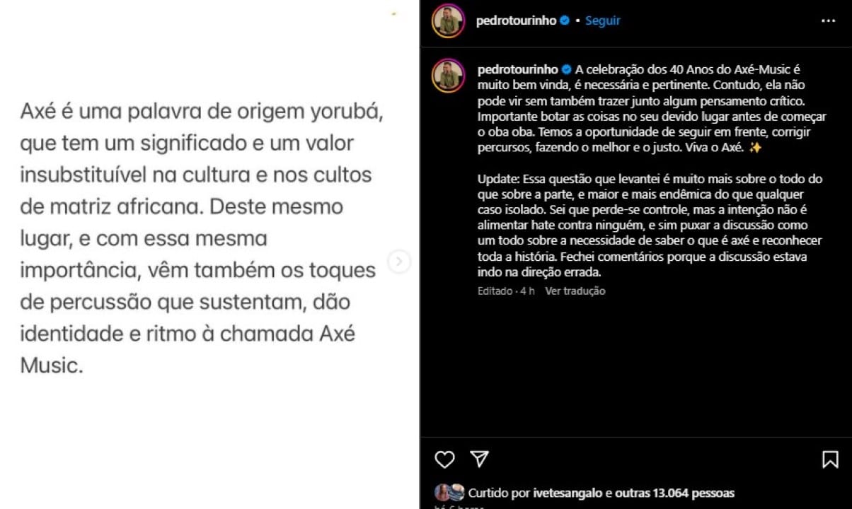 posicionamento pedro tourinho