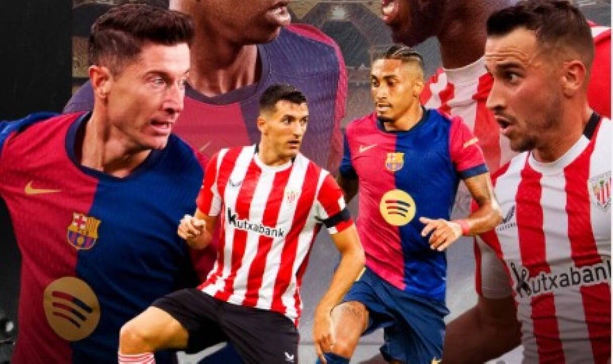 Onde assistir ao vivo Athletic Bilbao x Barcelona pela semifinal da Supercopa da Espanha