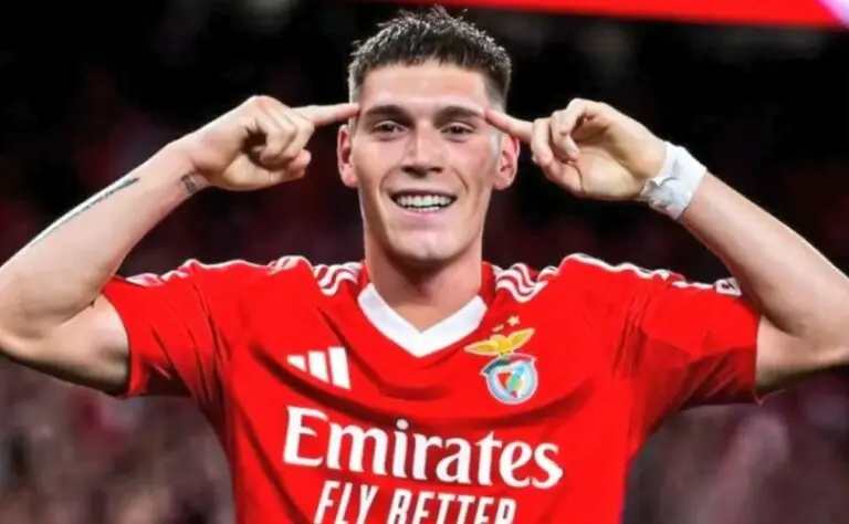 Benjamín Rollheiser , do Benfica, é um dos alvos do Santos