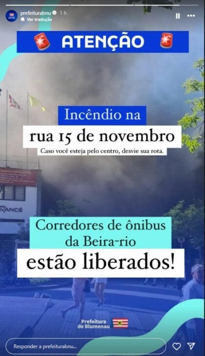 Comunicado Prefeitura de Blumenau