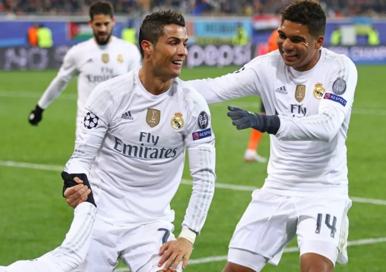Cristiano Ronaldo e Casemiro Real Madrid