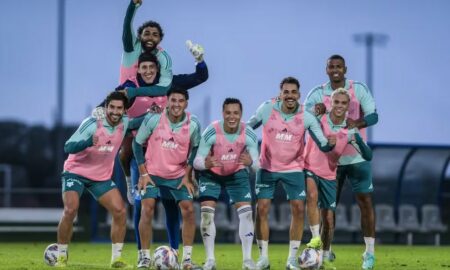 Cruzeiro em treino nos Estados Unidos