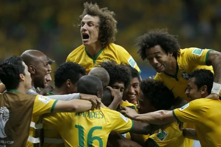 Fernandinho, Marcelo e David Luiz