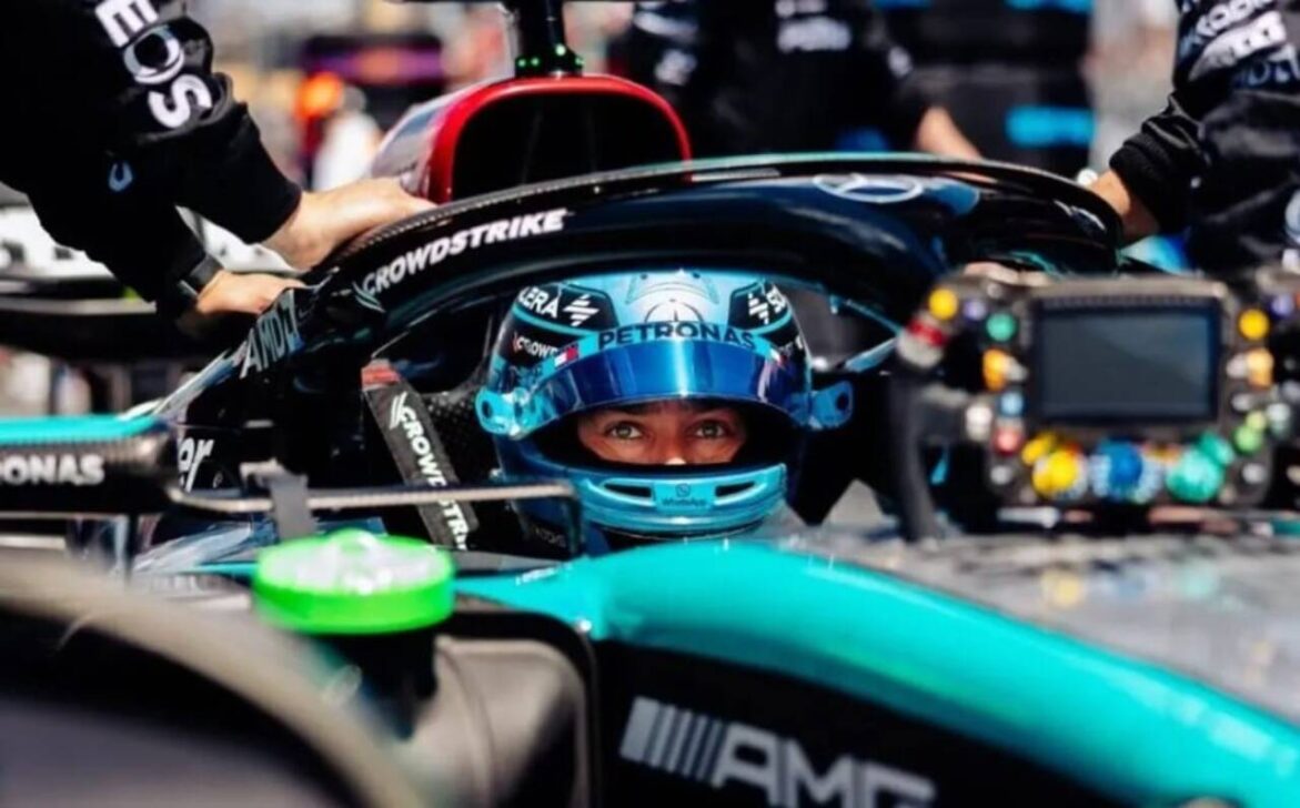 George Russell na Mercedes pela Fórmula 1