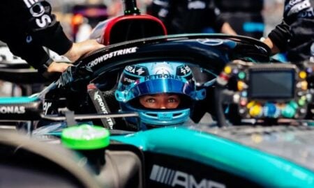 George Russell na Mercedes pela Fórmula 1