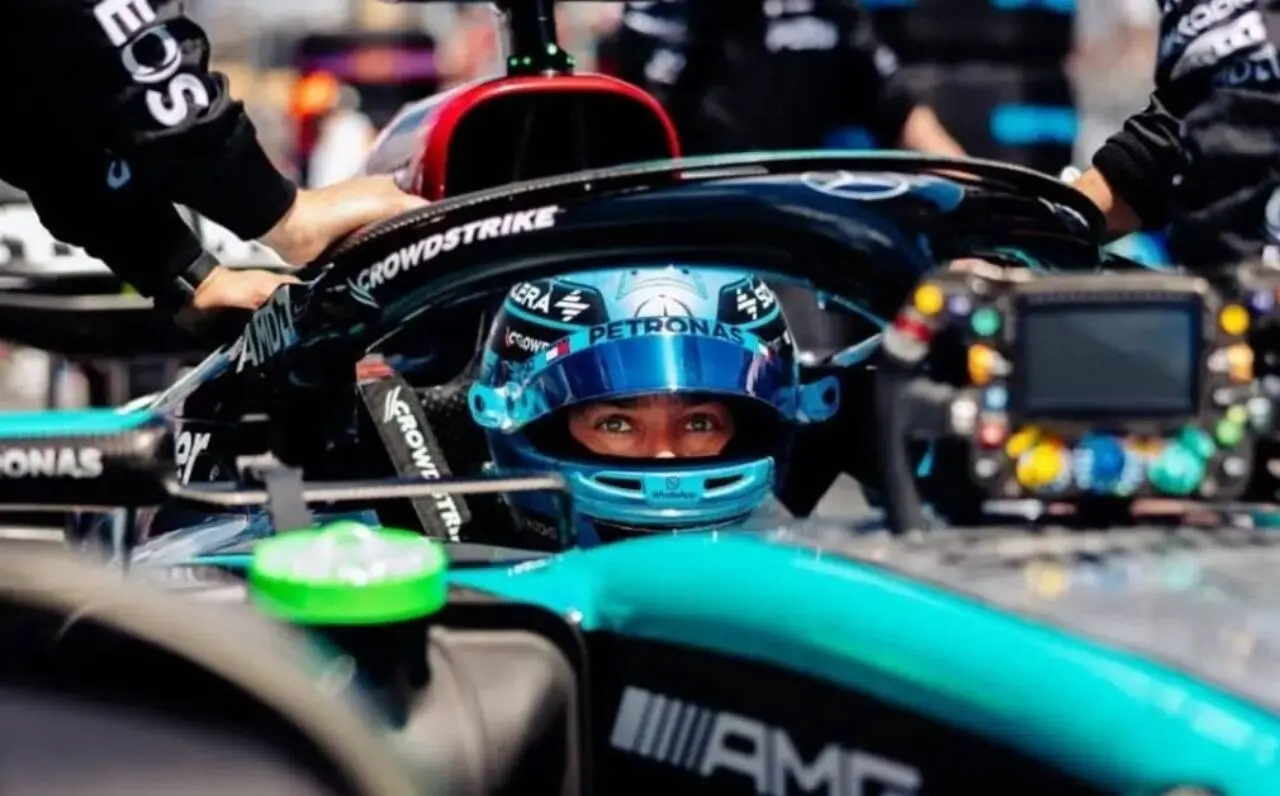 George Russell na Mercedes pela Fórmula 1