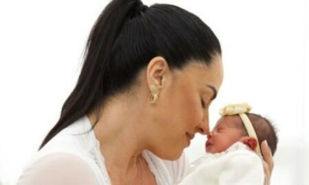 Graciele Lacerda com sua filha