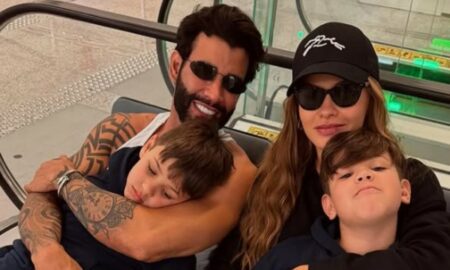 Gusttavo Lima, Andressa Suita e os filhos