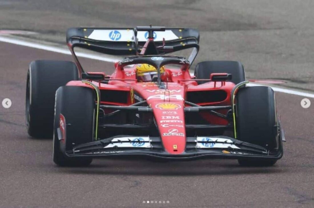 Hamilton, carro da Ferrari