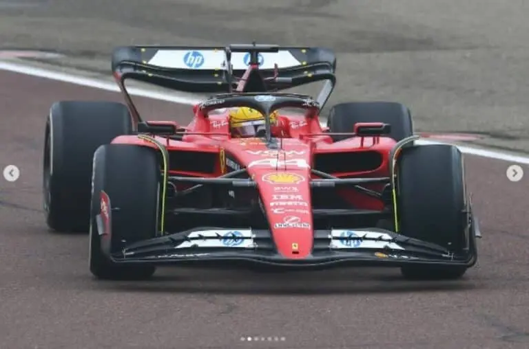 Hamilton, carro da Ferrari