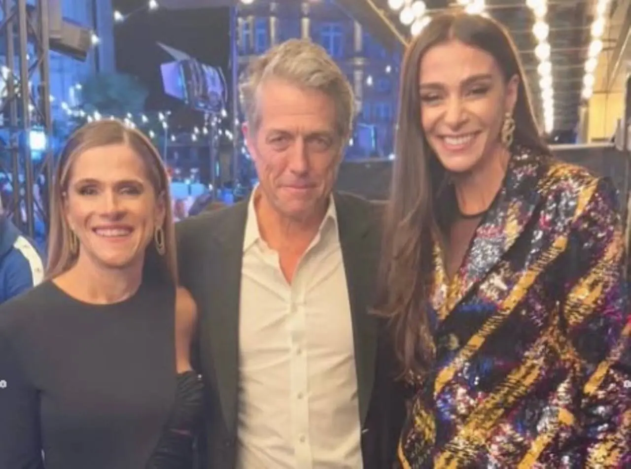 Hugh Grant com Ingrid Guimarães