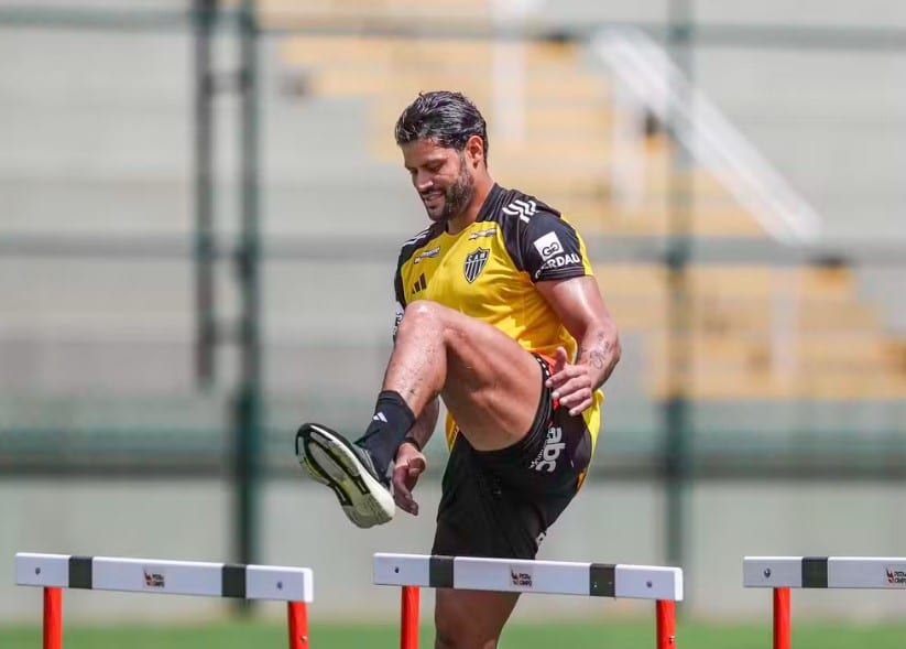 Hulk durante trabalho do Atlético-MG