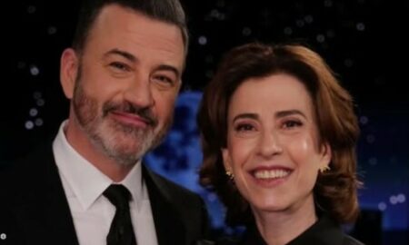 Jimmy Kimmel e Fernanda Torres