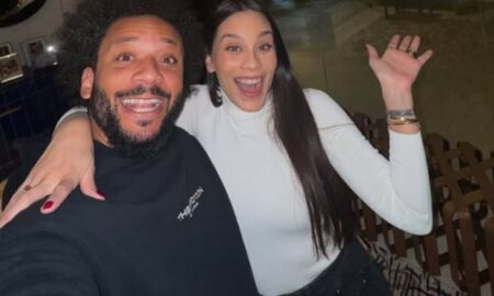Jogador Marcelo e Clarice Alves