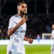 Juninho comemora um gol pelo Qarabag