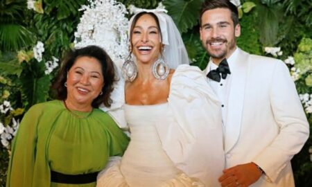 Kika Sato, Sabrina Sato e Nicolas Prattes