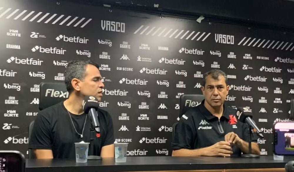Marcelo Sant'Ana e Fábio Carille no Vasco