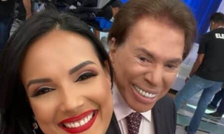 Marcia Dantas e Silvio Santos