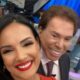 Marcia Dantas e Silvio Santos