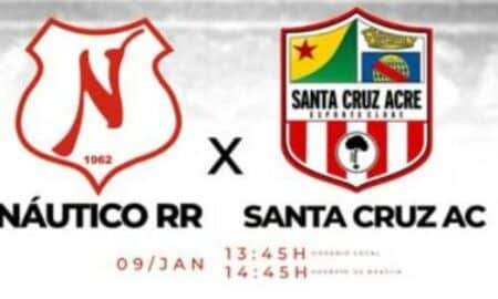 Onde assistir ao vivo Náutico-RR x Santa Cruz-AC pela Copinha 2025