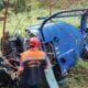 Queda de helicóptero em mata fechada de Caieiras (SP)