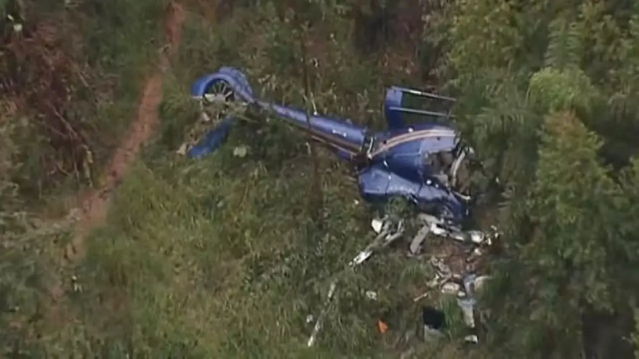 Queda de helicóptero na Grande SP