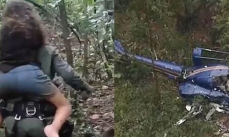 esgate a menina sobrevivente no acidente de helicóptero