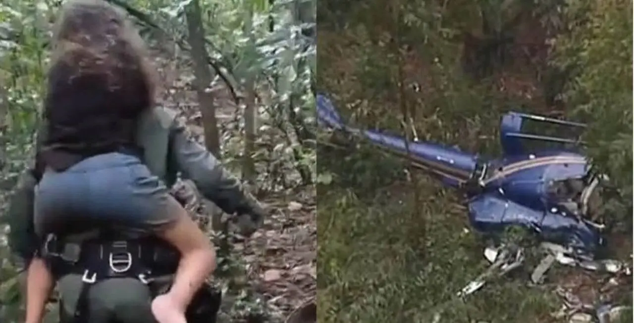 esgate a menina sobrevivente no acidente de helicóptero