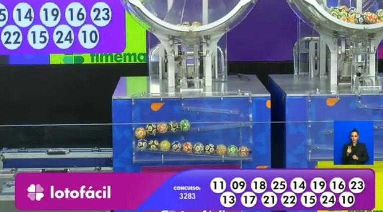 Resultado Lotofácil 3283