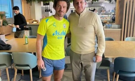 Rogério Ceni ao lado de Jack Grealish