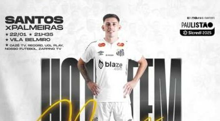Onde assistir ao vivo Santos x Palmeiras pelo Paulistão 2025