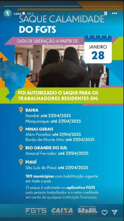 Saque Calamidade FGTS
