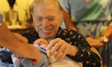 Silvio Santos com neta