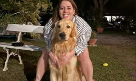 Tati Machado com cachorro