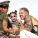 Tays Reis com filha e Biel