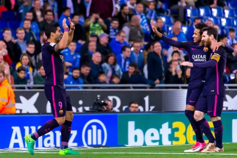 Trio MSN Messi Suárez Neymar pelo Barcelona