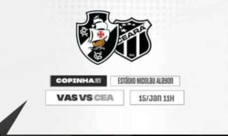 Onde assistir ao vivo Vasco x Ceará pela Copinha 2025
