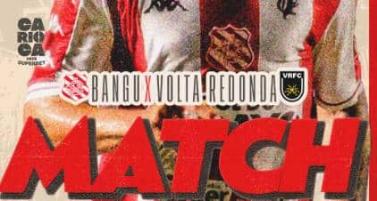 Onde assistir ao vivo Bangu x Volta Redonda pelo Cariocão 2025