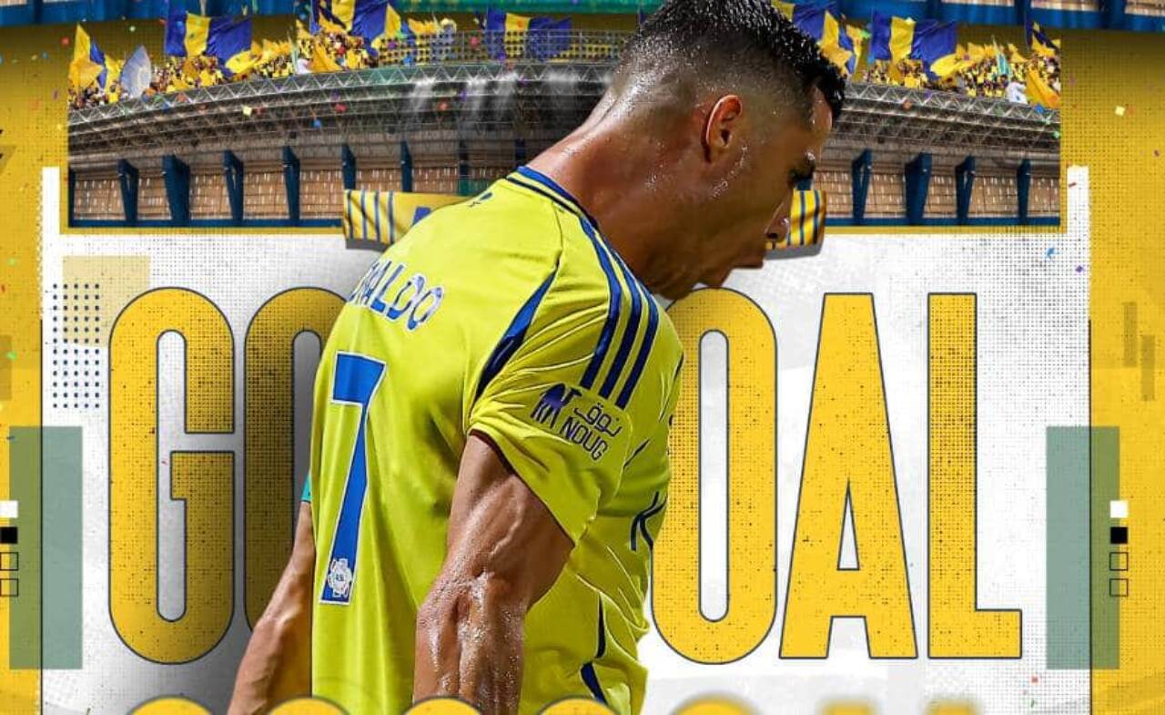 Set-piece goal: Cristiano Ronaldo scores to put Al Nassr ahead as the game continues